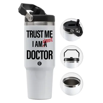 Trust me, i am (almost) Doctor, Θερμός Ανοξείδωτο 30oz με χερούλι