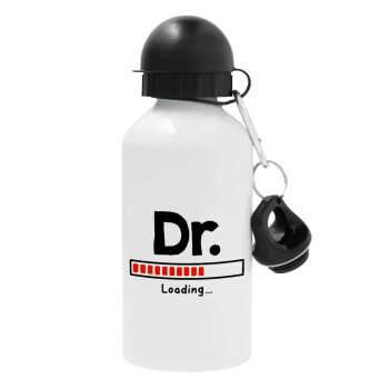 DR. Loading..., Μεταλλικό παγούρι νερού, Λευκό, αλουμινίου 500ml