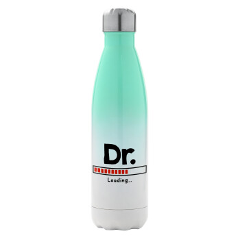 DR. Loading..., Metal mug thermos Green/White (Stainless steel), double wall, 500ml