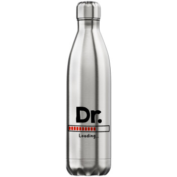 DR. Loading..., Μεταλλικό παγούρι θερμός Inox (Stainless steel), διπλού τοιχώματος, 750ml