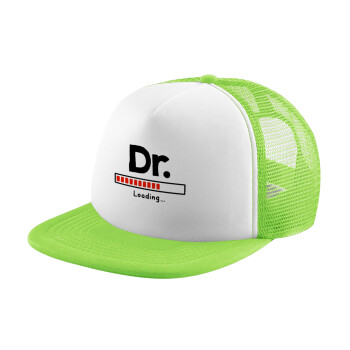 DR. Loading..., Καπέλο Soft Trucker με Δίχτυ Πράσινο/Λευκό