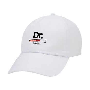 DR. Loading..., Καπέλο Baseball Λευκό (5-φύλλο, unisex)