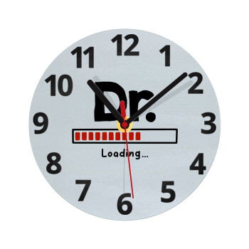 DR. Loading..., Ρολόι τοίχου γυάλινο (20cm)