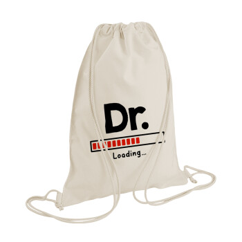 DR. Loading..., Τσάντα πλάτης πουγκί GYMBAG natural (28x40cm)