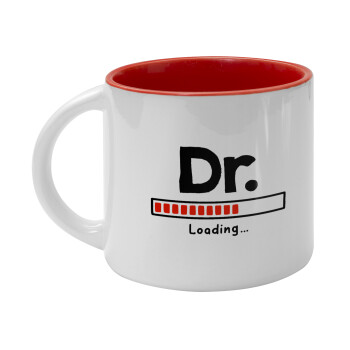 DR. Loading..., Κούπα κεραμική 400ml Λευκή/Κόκκινη