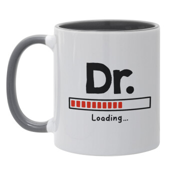 DR. Loading..., Mug colored grey, ceramic, 330ml