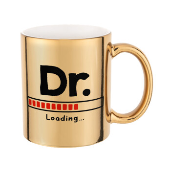 DR. Loading..., Mug ceramic, gold mirror, 330ml