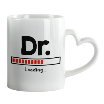 DR. Loading..., Mug heart handle, ceramic, 330ml