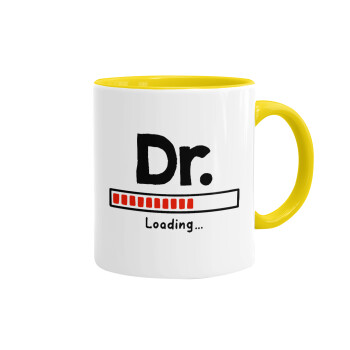 DR. Loading..., Mug colored yellow, ceramic, 330ml