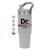 GREY color, 890ml (30oz) stainless Steel Tumbler with Handle