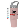 Pink color, 890ml (30oz) stainless Steel Tumbler with Handle