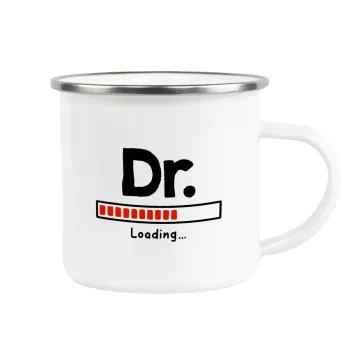 DR. Loading..., Metallic enamel cup white 360ml