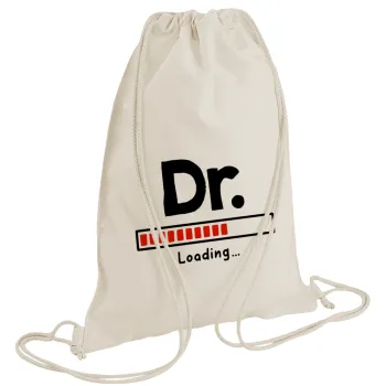 DR. Loading..., Backpack bag GYMBAG natural (28x40cm)