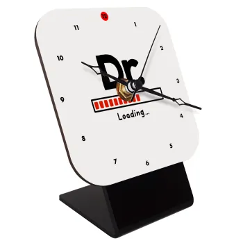 DR. Loading..., Επιτραπέζιο ρολόι ξύλινο με δείκτες (10cm)