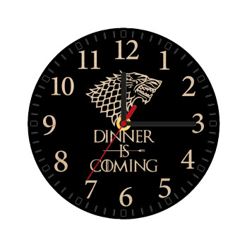 Dinner is coming (GOT), Ρολόι τοίχου ξύλινο plywood (20cm)