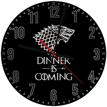 Dinner is coming (GOT), Ρολόι τοίχου ξύλινο (30cm)