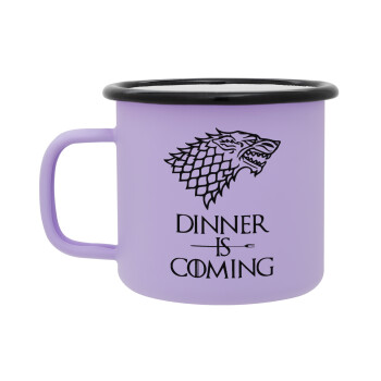 Dinner is coming (GOT), Κούπα Μεταλλική εμαγιέ ΜΑΤ Light Pastel Purple 360ml