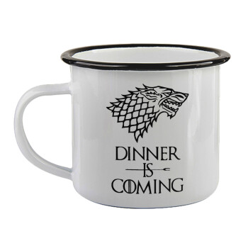 Dinner is coming (GOT), Κούπα εμαγιέ με μαύρο χείλος 360ml