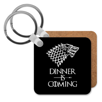 Dinner is coming (GOT), Μπρελόκ Ξύλινο τετράγωνο MDF