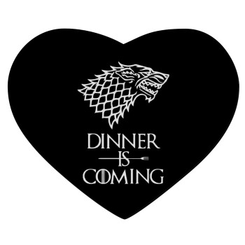 Dinner is coming (GOT), Mousepad καρδιά 23x20cm