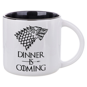 Dinner is coming (GOT), Κούπα κεραμική 400ml Λευκή/Μαύρη