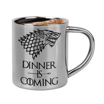 Dinner is coming (GOT), Double-wall metal cup for espresso (220ml)