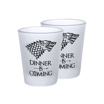 Dinner is coming (GOT), Σφηνοπότηρα γυάλινα 45ml του πάγου (2 τεμάχια)