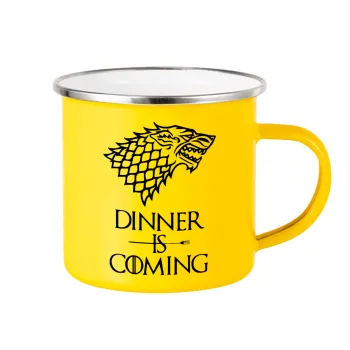 Dinner is coming (GOT), Yellow Enamel Metallic Cup 360ml