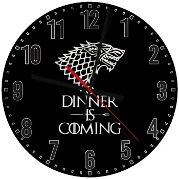 Dinner is coming (GOT), Ρολόι τοίχου ξύλινο (30cm)