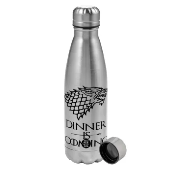 Dinner is coming (GOT), Μεταλλικό παγούρι νερού, ανοξείδωτο ατσάλι, 750ml