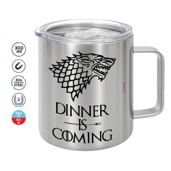 Dinner is coming (GOT), Mug Stainless steel double wall 300ml