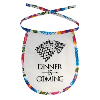 Dinner is coming (GOT), Σαλιάρα μωρού αλέκιαστη με κορδόνι Χρωματιστή