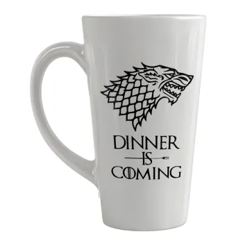 Dinner is coming (GOT), Κούπα κωνική Latte Μεγάλη, κεραμική, 450ml