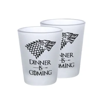 Dinner is coming (GOT), Σφηνοπότηρα γυάλινα 45ml του πάγου (2 τεμάχια)