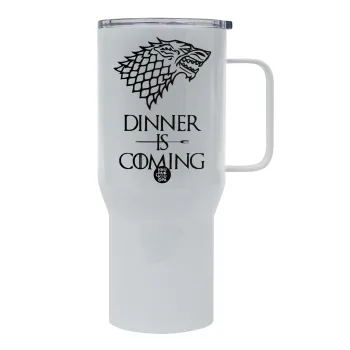 Dinner is coming (GOT), Tumbler με καπάκι, διπλού τοιχώματος (θερμό) 750L