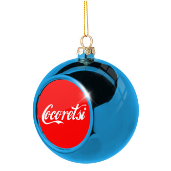 Cocoretsi, Χριστουγεννιάτικη μπάλα δένδρου Μπλε 8cm
