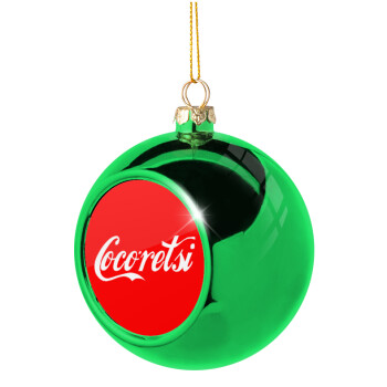 Cocoretsi, Χριστουγεννιάτικη μπάλα δένδρου Πράσινη 8cm
