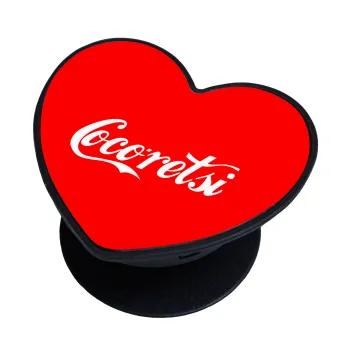 Cocoretsi, Phone Holders Stand  καρδιά Μαύρο Βάση Στήριξης Κινητού στο Χέρι