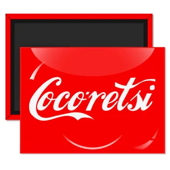 Cocoretsi, Ορθογώνιο μαγνητάκι ψυγείου διάστασης 9x6cm