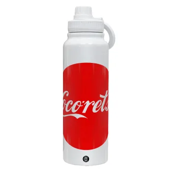 Cocoretsi, Θερμός 1L Ανοξείδωτο με Βάση Κινητού & Διπλά Τοιχώματα