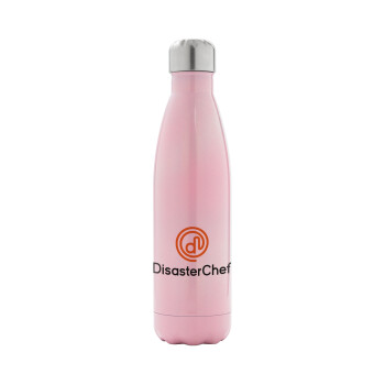 Disaster Chef, Metal mug thermos Pink Iridiscent (Stainless steel), double wall, 500ml