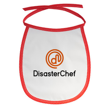 Disaster Chef, Σαλιάρα μωρού αλέκιαστη με κορδόνι Κόκκινη