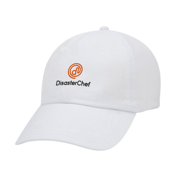 Disaster Chef, Καπέλο Ενηλίκων Baseball Λευκό 5-φύλλο (POLYESTER, ΕΝΗΛΙΚΩΝ, UNISEX, ONE SIZE)