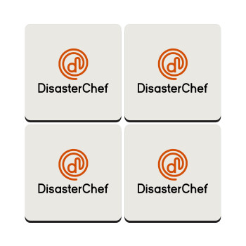 Disaster Chef, ΣΕΤ 4 Σουβέρ ξύλινα τετράγωνα (9cm)