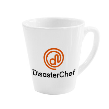 Disaster Chef, Κούπα κωνική Latte Λευκή, κεραμική, 300ml