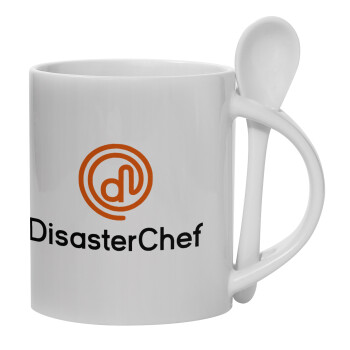 Disaster Chef, Κούπα, κεραμική με κουταλάκι, 330ml (1 τεμάχιο)