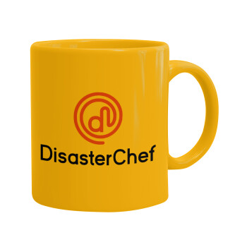 Disaster Chef, Ceramic coffee mug yellow, 330ml (1pcs)