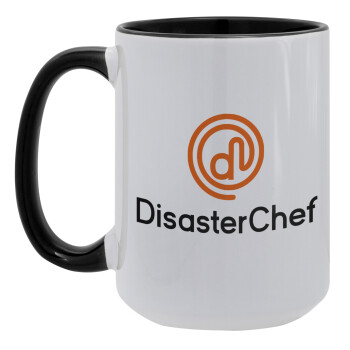 Disaster Chef, Κούπα Mega 15oz, κεραμική Μαύρη, 450ml