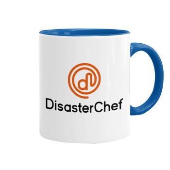 Disaster Chef, Mug colored blue, ceramic, 330ml