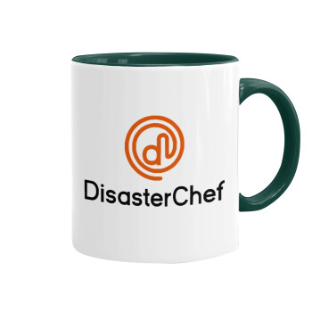 Disaster Chef, Κούπα χρωματιστή πράσινη, κεραμική, 330ml